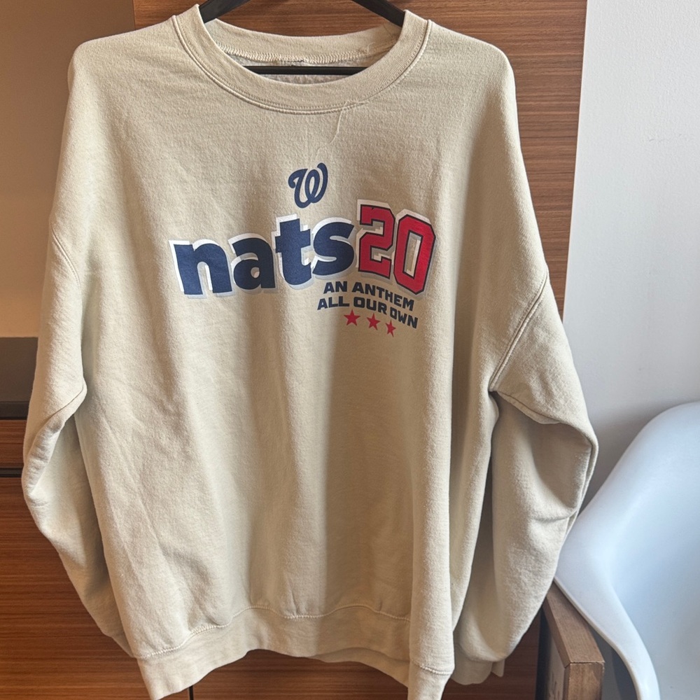 Nats20 Cream Sweater
